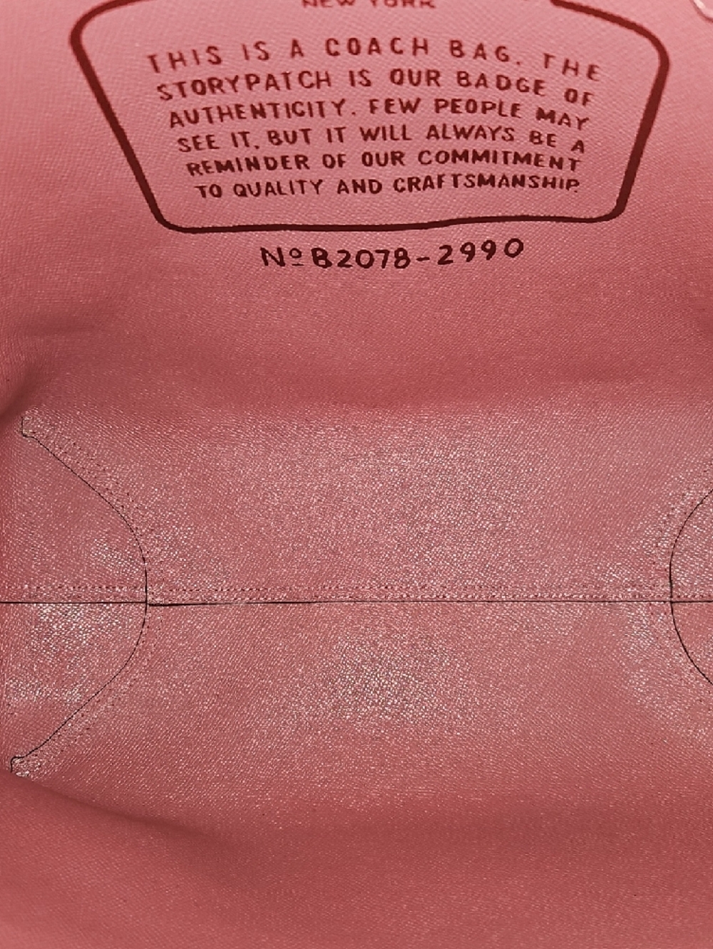 Coach EUC Signature City Tote Floral with Pink Trim, Reversible - Picture 12 of 13